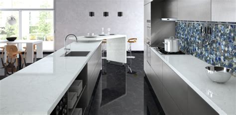 Caesarstone Georgian Bluffs Quartz Countertops | Solace Home Design