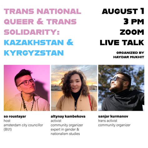 Zooming into trans life in Kazakhstan and Kyrgyzstan - COC's