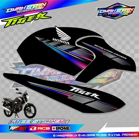 Jual Striping Variasi Honda Tiger Revo Striping List Motor Honda