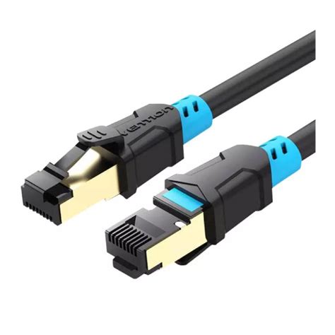 สาย LAN Cat 6A Vention SSTP Patch Cord 15M Black