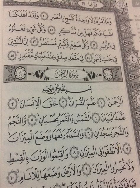 Al Quran Surat Ar Rahman Full Ayat