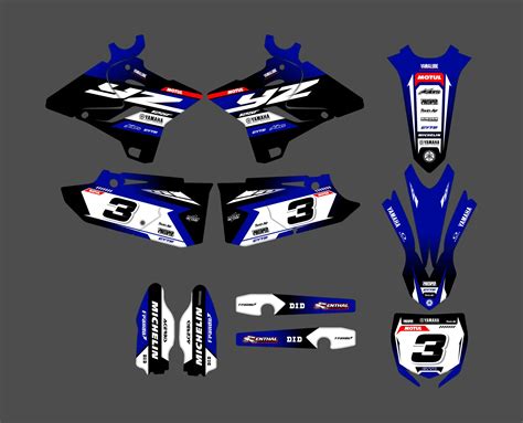 Kit déco Yamaha 250 YZ 2015 2021 Trando Boutique Kit Déco Moto