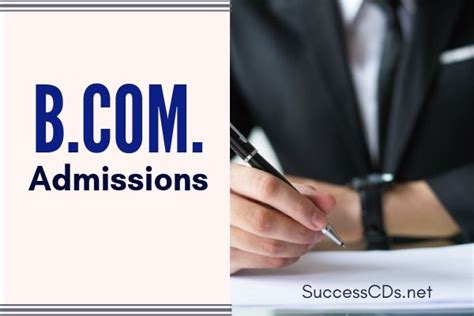 Bcom Admissions 2022 Notification Application Dates