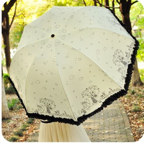 Beautiful Girls Women′s Umbrella Romantic Lace Edge Sun Rain Umbrella Uv Parasol China Girls