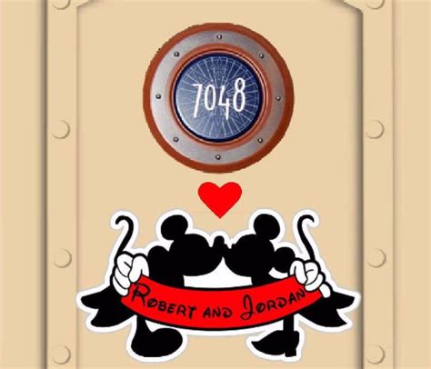 Disney Cruise Door Magnets Just Married Happy Anniversary Etsy