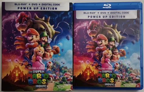 The Super Mario Bros Movie Blu Ray Dvd Set Dischi Con Custodia