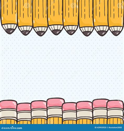 Cute Back To School Background Stock Vector - Illustration of school ...