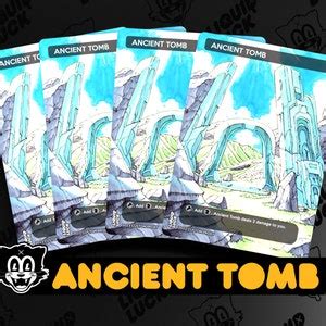 Ancient Tomb Mtg Proxy Full Art Custom Mtg Proxy Perfect For Commander