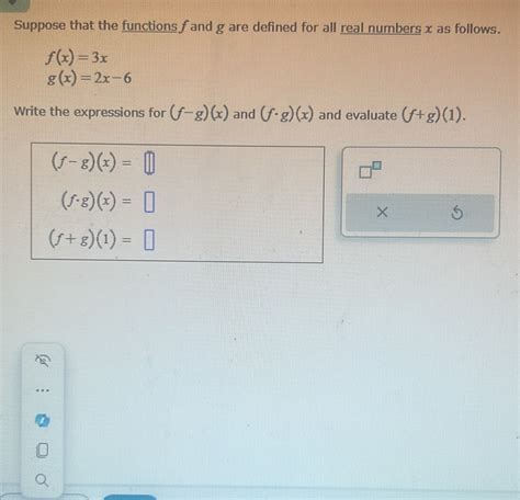 Solved Suppose That The Functions F And G Are Defined For All Real