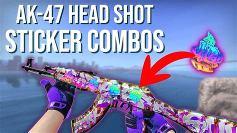 Ak 47 Headshot Sticker Combos Csgo Youtube