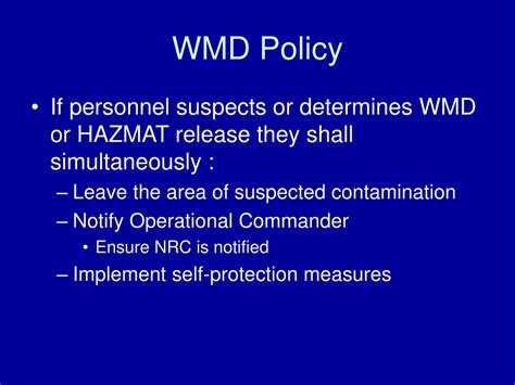 PPT - WMD Response PowerPoint Presentation, free download - ID:280994