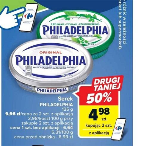 Promocja Serek PHILADELPHIA 125 G W Carrefour