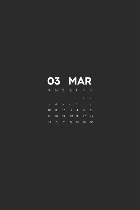 March Calendar 2024 March Calendar Calendar Background Study