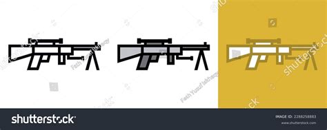 Military Sniper Icon Sniper Icon Commonly Stock Vector (Royalty Free ...