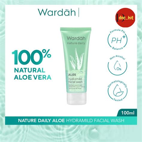 Jual Wardah Nature Daily Aloe Hydramild Facial Wash Sabun Wajah