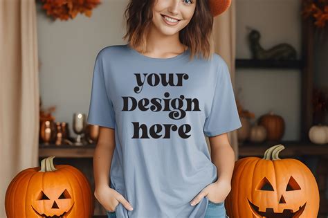 Comfort Colors Bluejean Halloween Mockup Graphic By Mockupstore