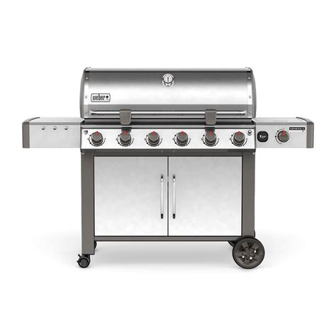 Weber Genesis II LX S 640 6 Burner Natural Gas Grill In Stainless Steel