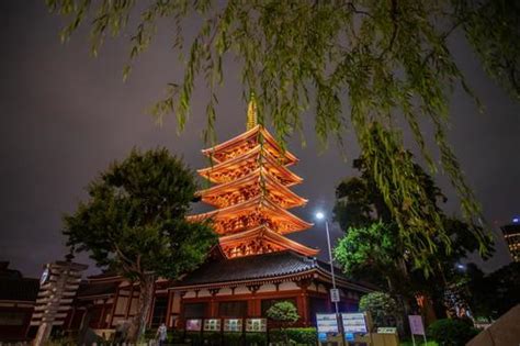 免費照片 東京淺草雷門夜景