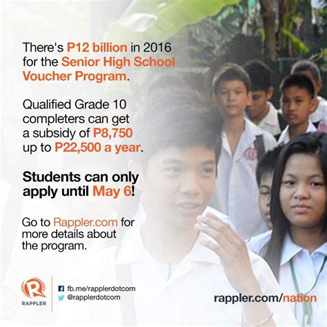 Applications until May 6: Who qualifies for senior high school vouchers