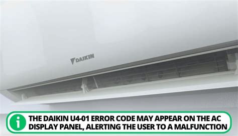 Daikin Error Code U Check The Meaning And Easy Fix