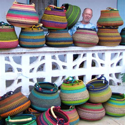 Fair Trade Bolga Baskets | The African Fabric Shop