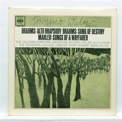 Bruno Walter Johannes Brahms Gustav Mahler Columbia Symphony