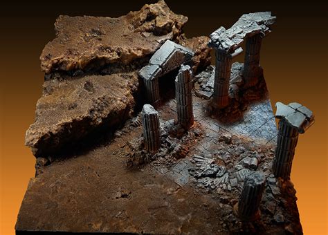 Warhammer40k showcase diorama on Behance