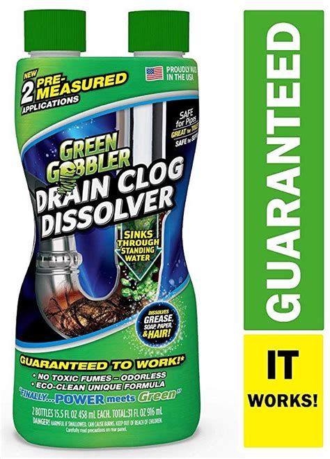 Liquid Clog Remover By Green Gobbler Biodegradable Drain Cleaner