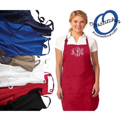 Monogrammed Apron Personalized Embroidered Apron For Chef Cook Baker