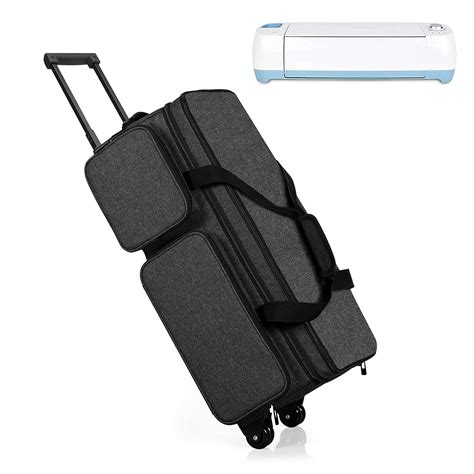 Curmio Rolling Carrying Case With Wheels Compatible With Cricut Explore