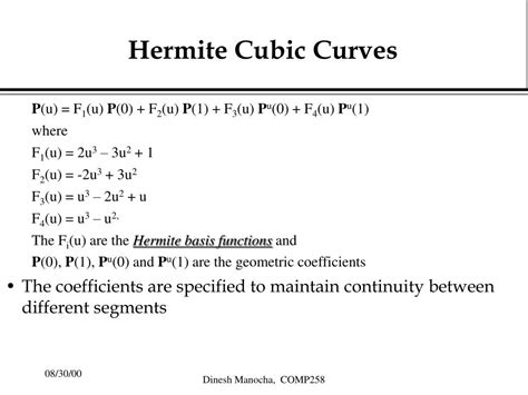 PPT - Hermite Curves PowerPoint Presentation, free download - ID:160136