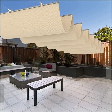 Amazon Strmax Sun Shade Sail Wave Shade Sails Retractable