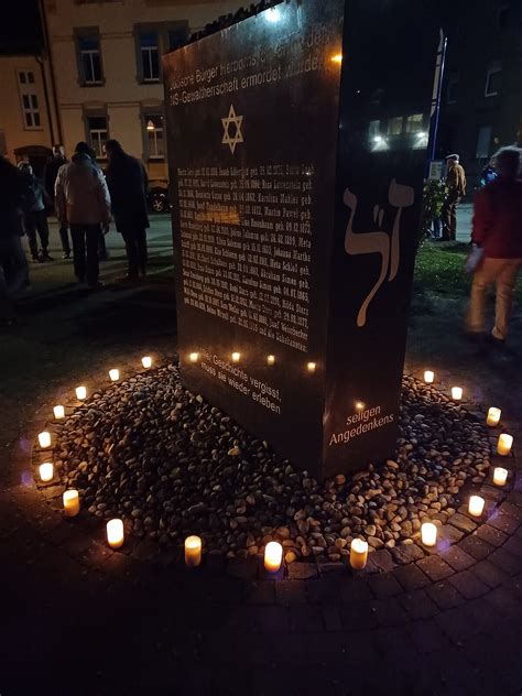 Am November Gedenkstunde Reichspogromnacht Stadt Herborn