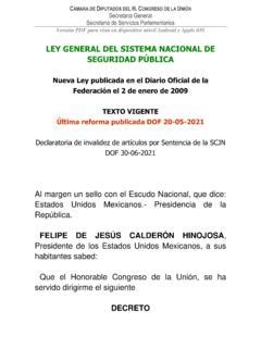 Ley General del Sistema Nacional de Seguridad Pública ley general del