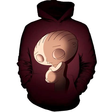 Pregnant Stewie Hoodie Hoodies Rave Outfits Outfits Rave