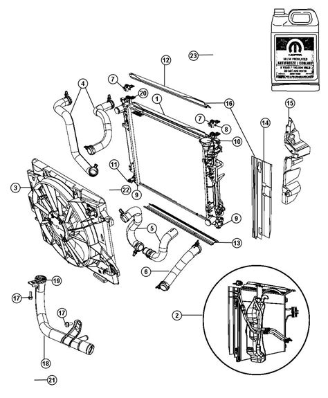 Chrysler Town Country Used For HOSE AND CLAMP Radiator Outlet