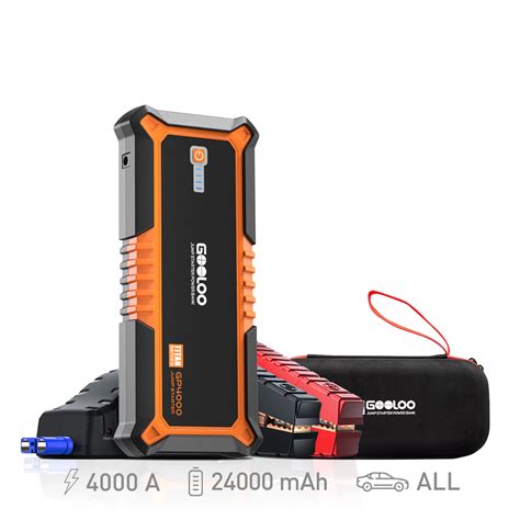 Gooloo Gp4000 Jump Starter Gp4000 Yellow Gooloo