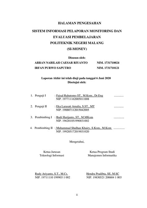 Solution Sistem Informasi Pelaporan Monitoring Dan Evaluasi