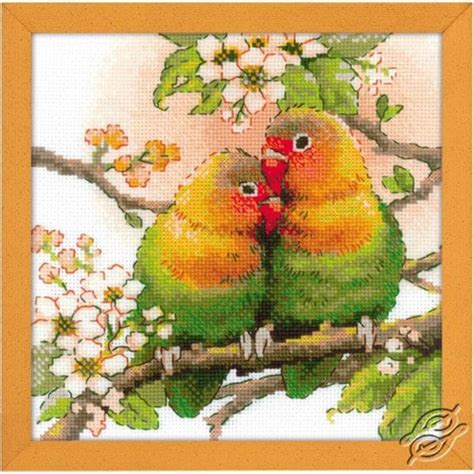 Riolis Lovebirds 1780 Cross Stitch Kit JK S Cross Stitch Supplies