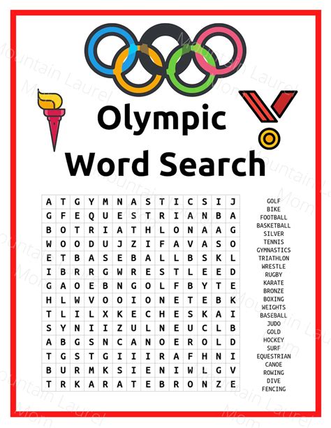 Olympic Word Scramble Answers