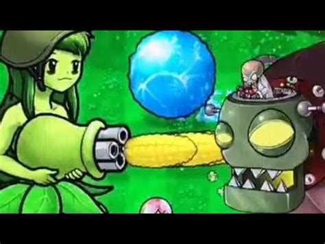 ANIME GIRL VS ENDLESS DR BOSS ZOMBIES MOD GATLING PEA CORN LADY PLANT