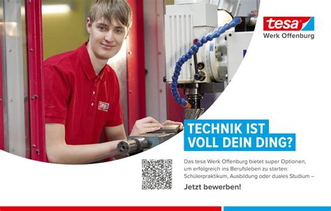 Tesa Werk Offenburg GmbH Wirtschaftsingenieurwesen Bachelor Of