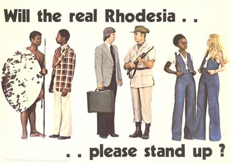 Propaganda Poster From The Republic Of Rhodesia An Unrecognised