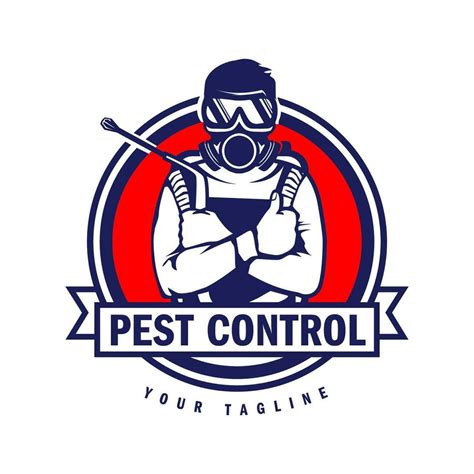 Hand Drawn Pest Control Logo Design Vector Illustration 28600398 Vector