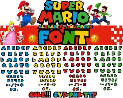 Super Mario Font Svg Mario Bros Alphabet Svg Mario Bros Svg Etsy 12800 Hot Sex Picture