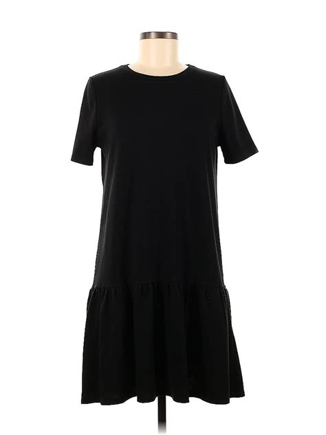 Trafaluc By Zara Solid Black Casual Dress Size M 68 Off Thredup