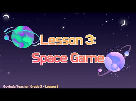 Space Game With Music And Animations English Esl Video Lessons