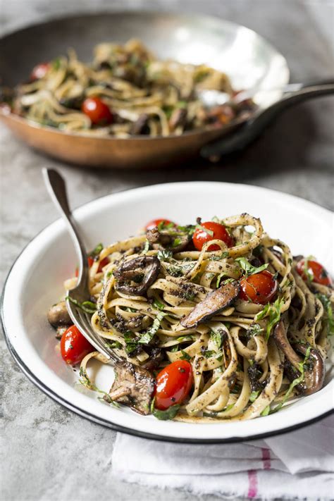 Pâtes aux champignons tomates et herbes K pour Katrine