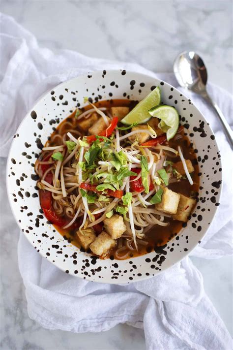 Easy Pad Thai Soup A Beautiful Mess