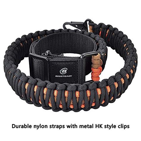 BOOSTEADY 2 Point Rifle Sling With HK Style Clips Adjustable 550